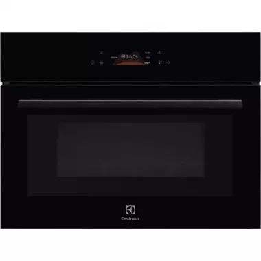 Electrolux EVL8E08Z beépíthető kompakt sütő + mikró, fekete, magyar menü, excite érintőkijelző, kedvenc program, gyors felfűtés funkció, 43 l