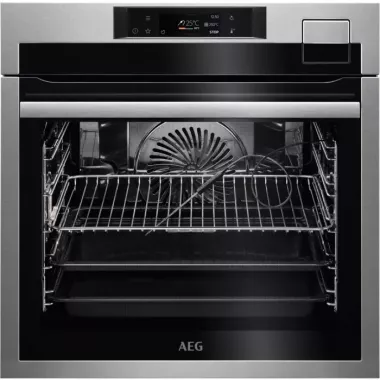 AEG BSE792380M SteamPro beépíthető gőzsütő, 70 l, steamify, sousvide, gőztisztítás, maghőmérő, érintővezérlés, magyar menü, inox