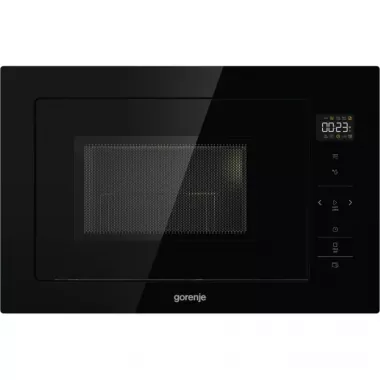 Gorenje BM251SG2BG beépíthető mikrohullámú sütő, fekete, 25 l, grill funkció, automata programok, aquaclean tisztítás, 5 teljesítményfokozat