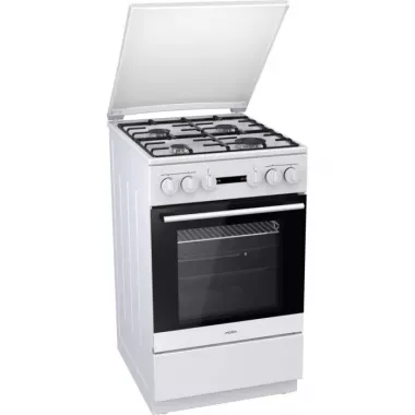 Mora K363BW kombinált tűzhely, 50 cm, 62 l, led állapotjelző, tető, fehér