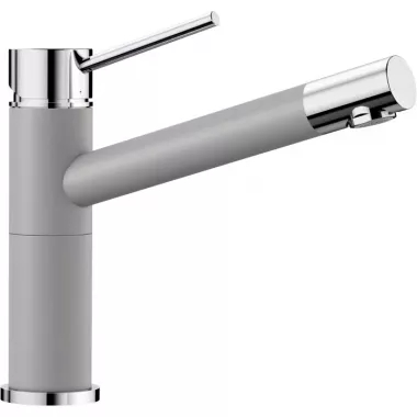 Blanco ALTA COMPACT Silgranit álló csap, karcsú csaptelep, kompakt mosogatókhoz is, magasnyomású /alumetál/
