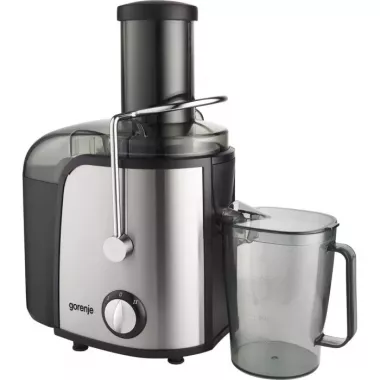 Gorenje JC805EII gyümölcscentrifuga, inox, 2 sebességfokozat, 1.5 literes gyümölcshús tartály, 800 w
