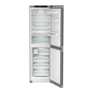 Liebherr CNsfd 5724 alulfagyasztós kombinált hűtőszekrény, ezüst, 201,5cm, nofrost, duocooling, érintővezérlés, easytwist-ice, easyfresh, freshair szűrő, led