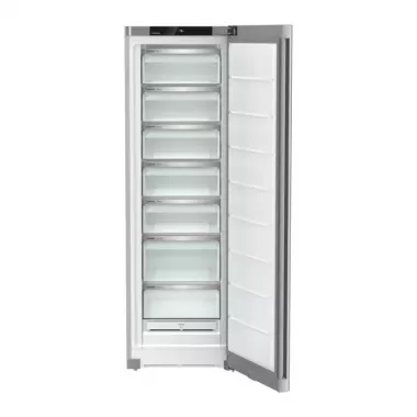 Liebherr FNsfe 5227 fagyasztószekrény, ezüst, 185,5 cm, nofrost, 278 liter, 7 variospace fiók, érintővezérlés, gyorsfagyasztás, 38 db(a)