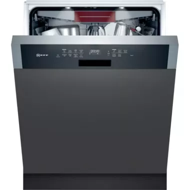 Neff S147ZCS35E beépíthető mosogatógép, 60 cm, kezelőpaneles, 14 teríték, 42 db(a), zeolith® szárítás, homeconnect, variodrawer, aquastop