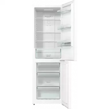 Gorenje N61EA2W4 alulfagyasztós kombinált hűtőszekrény, fehér, nofrost, 185 cm, 204/96 l, multiflow, adapttech, gyorsfagyasztás, crispzone