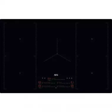 AEG IKE85753IB beépíthető indukciós főzőlap, 80 cm, dupla bridge, booster funkció, ökotimer, hob2hood, automatikus kikapcsolás funkció, időzítő