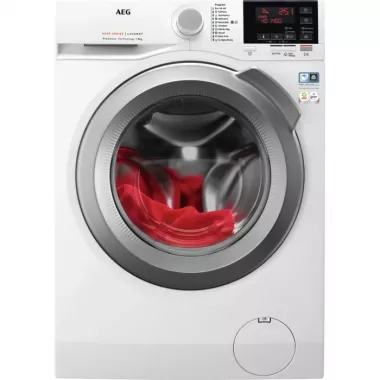 AEG L6FNG48S elöltöltős mosógép, 8 kg, 1400 f/p., ökoinverter, közepes led kijelző, anti-allergia program, softplus, woolmark blue