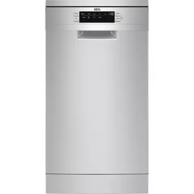 AEG FFB73527ZM keskeny mosogatógép, inox, 10 teríték, 45 db(a), airdry, maxiflex, led kijelző, extrahygiene, glasscare, xtrapower,