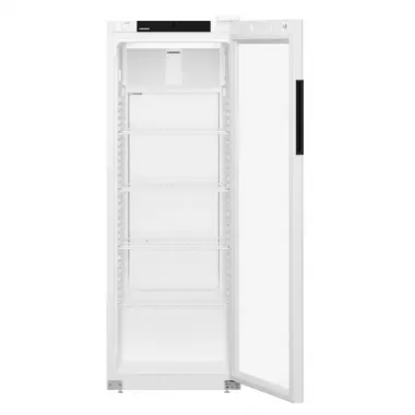 Liebherr MRFvc 3511 ipari italhűtő, fehér, 168,4 cm, légkeveréses hűtés, üveg ajtó, 250 l, max. 207 db 0,5 l pet/ 414 db 0,33 l doboz