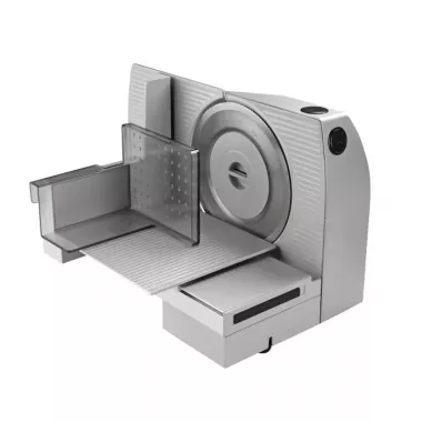 Gorenje R707A szeletelőgép, inox, alumínium palást, 2 az 1-ben solingen penge, 1-15 mm vágásszélesség, 120 w
