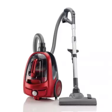Gorenje VCE03SPRCY porzsák nélküli porszívó, bordó, hepa szűrő, turbo kefe, 3 extra kefe