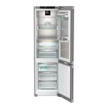 Liebherr CBNstd 579i alulfagyasztós kombinált hűtőszekrény, nemesacél, 201 cm, nofrost, biofresh, infinityspring, duocooling, színes tft-kijelző, powercooling