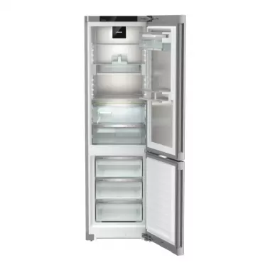 Liebherr CBNstd 578i alulfagyasztós kombinált hűtőszekrény, nemesacél, 201 cm, nofrost, biofresh, duocooling, színes tft-kijelző, powercooling, variotemp