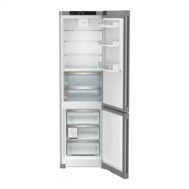 Liebherr CBNsfd 5723 alulfagyasztós kombinált hűtőszekrény, ezüst, 201,5 cm, nofrost, biofresh, duocooling, érintővezérlés, powercooling