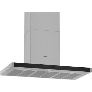 Neff D95BMP5N0 fali kürtős páraelszívó, 90 cm, nemesacél, 702 m³/óra, 3+2 fokozat, touchcontrol, efficient drive motor, led világítás