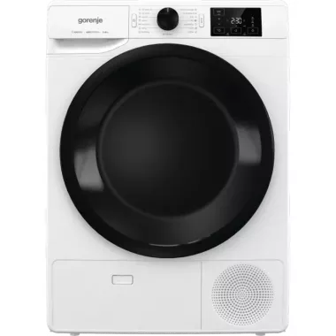 Gorenje DNE8B kondenzációs szárítógép, fehér, 8 kg, b, lcd kijelző, érintővezérlés, gyűrődésmentesítés opció, nedvesség érzékelő