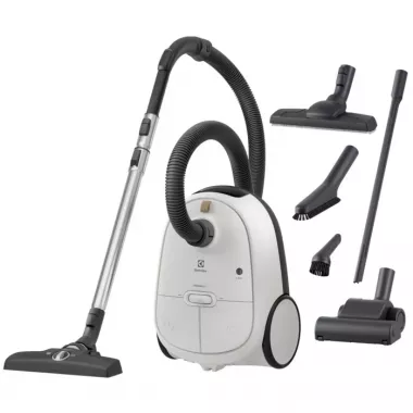 Electrolux EB61H6SW porzsákos porszívó, kagyló fehér, s-bag® anti-allergy, turbo szívófej, 3 az 1-ben tartozék, allergyplus szűrő, 550 w