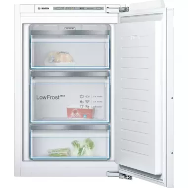 Bosch GIV21AFE0 beépíthető fagyasztószekrény, 87.5 cm, 3 fiók - ebből 1 bigbox, lowfrost, gyorsfagyasztás, 36 db(a)