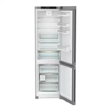 Liebherr CNsfd 5723 alulfagyasztós kombinált hűtőszekrény, ezüst, 201,5cm, nofrost, duocooling, érintővezérlés, easytwist-ice, easyfresh, freshair szűrő, led