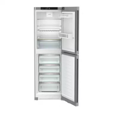 Liebherr CNsfd 5224 alulfagyasztós kombinált hűtőszekrény, ezüst, 185,5cm, nofrost, duocooling, érintővezérlés, easyfresh, freshair szűrő, led