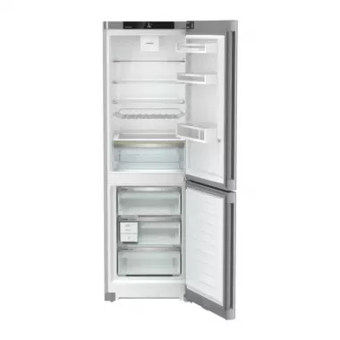 Liebherr CNsdc 5223 alulfagyasztós kombinált hűtőszekrény, ezüst, 185,5cm, nofrost, duocooling, érintővezérlés, easytwist-ice, easyfresh, freshair szűrő, led