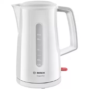 Bosch TWK3A011 vízforraló, fehér, 1,7 liter, 2400 w