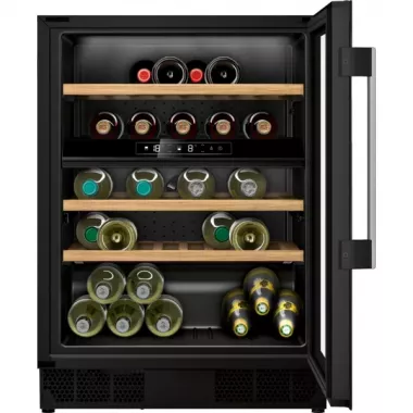 Neff KU9213HG0 beépíthető borhűtő, 82 cm, 60 cm széles, 44 palack, érintővezérlés, 3 db bambusz polc, pult alá építhető, 38 db(a)