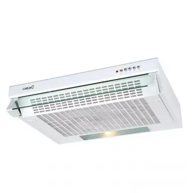 Cata F-2060 WH/L standard páraelszívó, 60 cm, nyomógombos vezérlés, mosható fém zsírfilter, led világítás, fehér