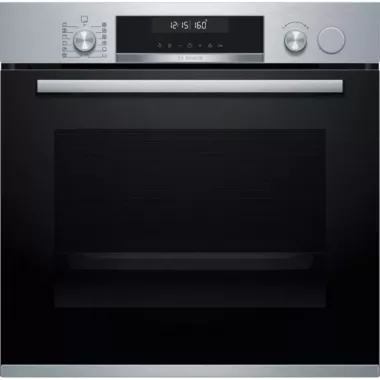 Bosch HRA5380S1 beépíthető sütő, nemesacél, gőzfunkciós, 10 sütőfunkció, ecoclean hátfal, autopilot30, teleszkópos sütősín, 71 l