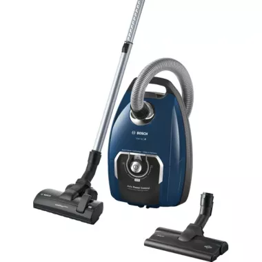Bosch BGL8X230 porzsákos porszívó, sötétkék, mosható hepa filter, powerprotect rendszer, 3in1 tartozék-szett, keménypadló szívófej