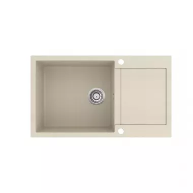 Evido Cubo XL 6S Compact Silgranit mosogató, kompakt kialakítás, forgatható kivitel, két furattal /bézs/
