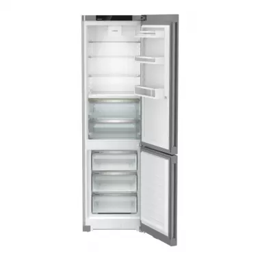 Liebherr CBNsdc 5733 alulfagyasztós kombinált hűtőszekrény, ezüst, 201,5cm, nofrost, biofresh, duocooling, érintővezérlés, freshair szűrő, led