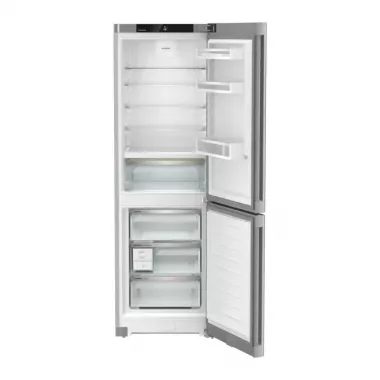 Liebherr CBNsdc 5223 alulfagyasztós kombinált hűtőszekrény, ezüst, 185,5 cm, nofrost, biofresh, duocooling, érintővezérlés, easytwist-ice, freshair szűrő, led