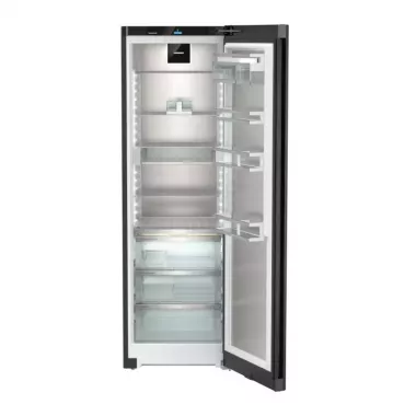 Liebherr RBbsc 5280 hűtőszekrény, fekete, 185,5 cm, 384 l, 3db biofresh rekesz, fish & seafood-safe, gyorshűtés, színes tft-kijelző