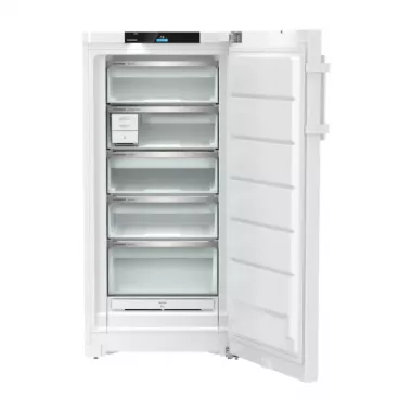 Liebherr FNc 6675 fagyasztószekrény, fehér, 145,5 cm, 70 cm széles, nofrost, 260 l, 5 fiók, színes tft-kijelző, easytwist-ice, 34 db(a)
