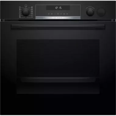 Bosch HRA5380B0 beépíthető sütő, fekete, gőzfunkciós, 10 sütőfunkció, ecoclean hátfal, autopilot30, teleszkópos sütősín, 71 l