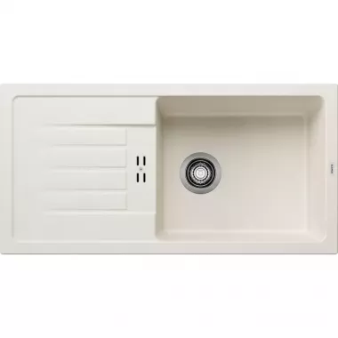 Blanco Favum XL 6 S Silgranit mosogató excenter nélkül, letisztult vonalvezetés, extra nagy medence /törtfehér/