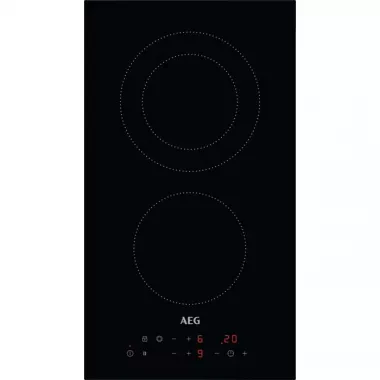 AEG HRB32310CB beépíthető dominó kerámia főzőlap, 2 kerámia főzőzóna, érintővezérlés, keret nélküli, 29 cm