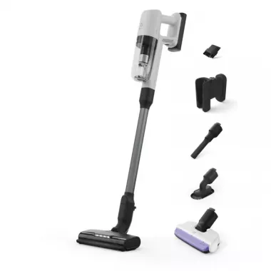 Electrolux EP71HB14UV akkumulátoros porszívó, kagylófehér, led világítás, bedpropower™ szívófej, résszívó kefe, portalanító ecset, 14,4 v li-ion