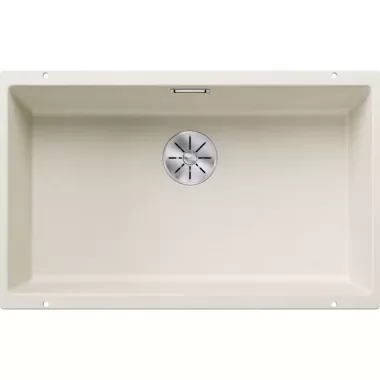 Blanco Subline 700-U InFino exc.nélkül Silgranit mosogató, aláépíthető kivitel, rejtett c-overflow túlfolyóval és infino szűrőkosárral /törtfehér/
