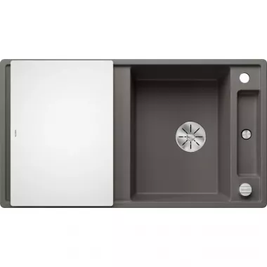 Blanco Axia III 5 S Silgranit mosogató üveg vágólap tartozékkal /vulkánszürke/