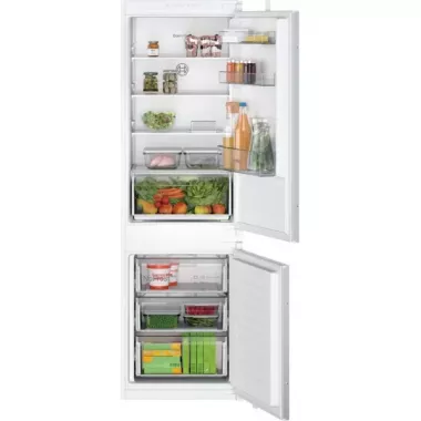 Bosch KIN865SF0 beépíthető kombinált hűtőszekrény, 177,5 cm, 184 l/76 l, nofrost, elektronikus vezérlés, led, airflow, multibox, gyorsfagyasztás