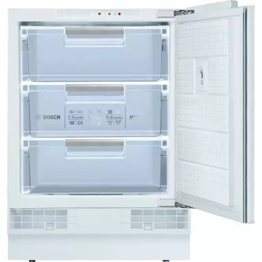 Bosch GUD15ADF0 beépíthető fagyasztószekrény, 82 cm, 3 fiók, pult alá építhető, superfrost funkció, 38 db(a)
