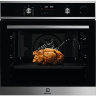 Electrolux EOC6P77WX beépíthető gőzsütő, 72 l, pirolitikus tisztítás, steamcrisp funkció, led kijelző, maghőmérő, teleszkópos sütősín, wifi