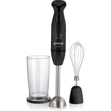 Gorenje HBC802QB botmixer, fekete, dc motor, keverőedény, habverő, 800 w