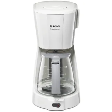 Bosch TKA3A031 filteres kávéfőző, fehér, 1,2 literes víztartály, dripstop, 1100 w
