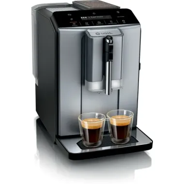 Bosch TIE20504 automata kávéfőző, 1.4 liter, 15 bar nyomás, lcd kijelző, onetouch funkció, ceram grinder, milkmagic pro