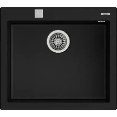 Teka FORSQUARE 50.40 TG gránit mosogató, tegranite+, hagyományos beépítés /fekete/