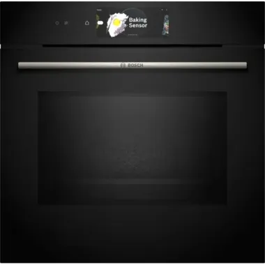 Bosch HMG778NB1 beépíthető sütő + mikró, fekete, pirolitikus, home connect, tft érintőkijelző, maghőmérő, teleszkópos sütősín, 67 l